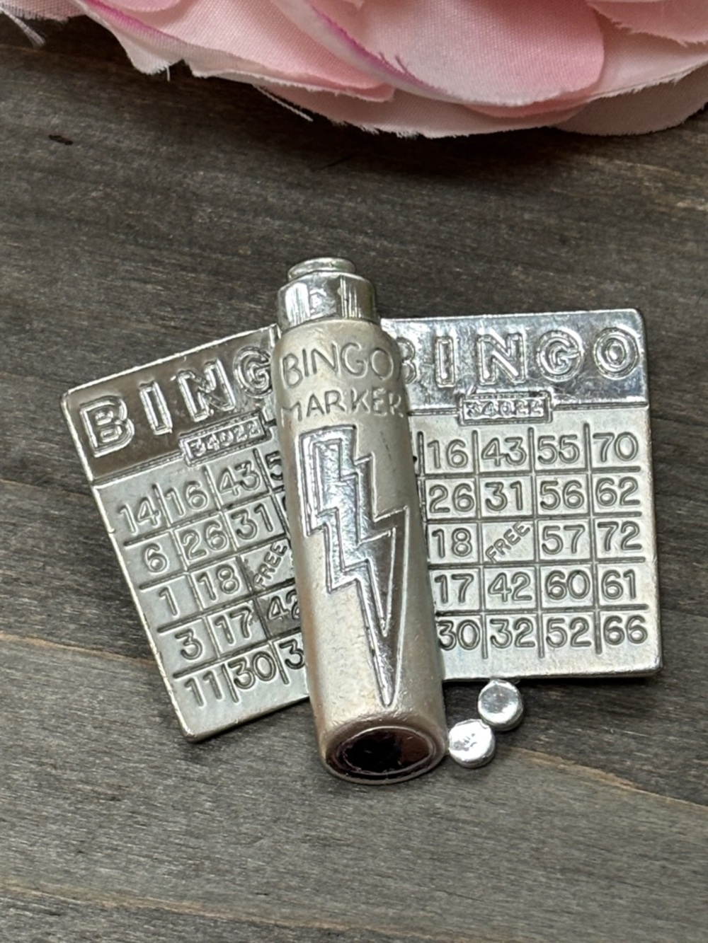 Vintage Bingo Brooch